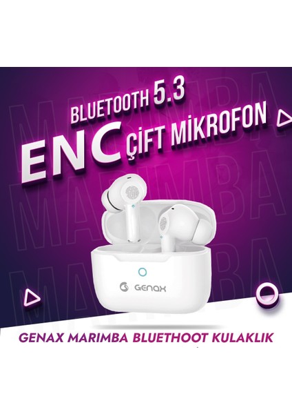 Marimba Enc Mikrofonlu Bluetooth Kulaklık | Net Görüşme