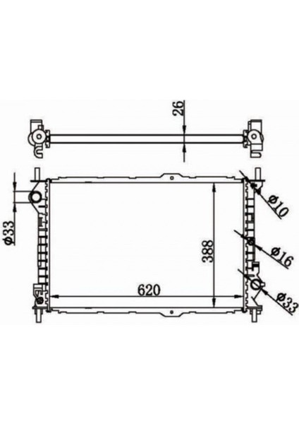 1. Su Radyatörü Tourneo Connect 1.8 2006-2013 M/t Orijinal Parça