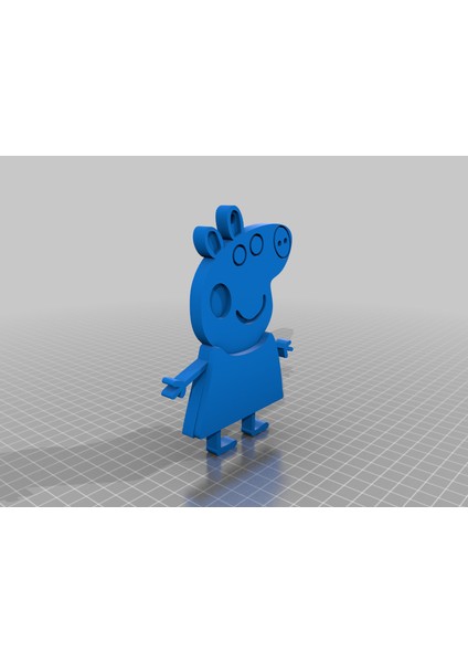 Peppa Domuz Küpe (Plastik Aparattır!!!) 3D