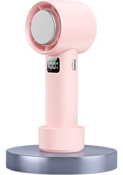 Yüksek Hızlı El USB Taşınabilir Mini Dijital Ekran Masaüstü Fan (Yurt Dışından)