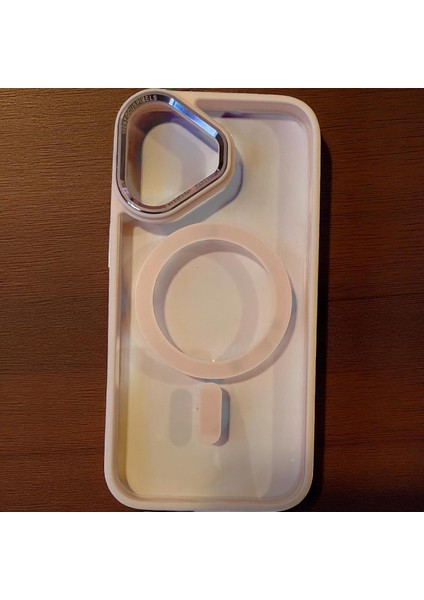 Iphone 16 Uyumlu Kılıf Magsafe ve Şeffaf Lens Koruyuculu