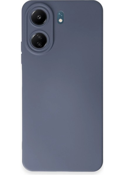 Xiaomi Redmi 13C Kılıf Nano Içi Kadife Silikon - Gri Zrnet