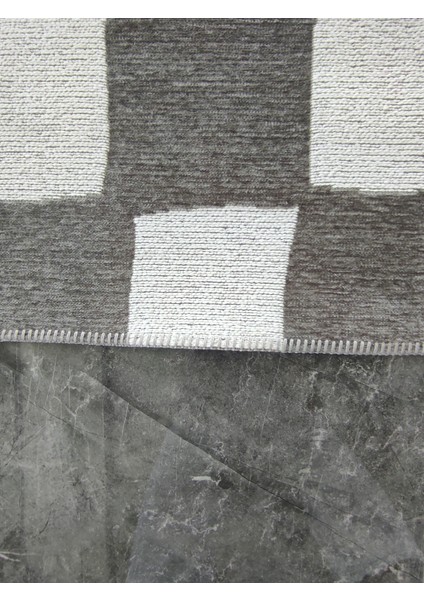 Geometrik Kare Desenli Dokuma Zarif Kilim 240*305