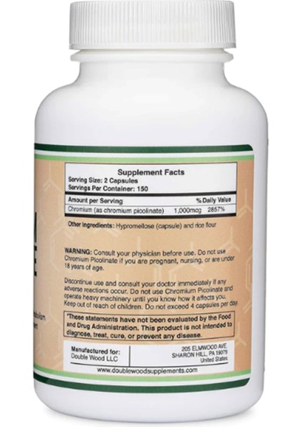 Chromium Picolinate 1000 mcg 300 Capsul fiyatları
