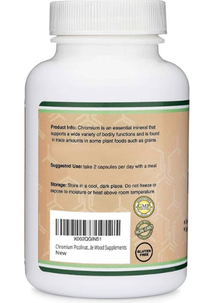 Chromium Picolinate 1000 mcg 300 Capsul modelleri