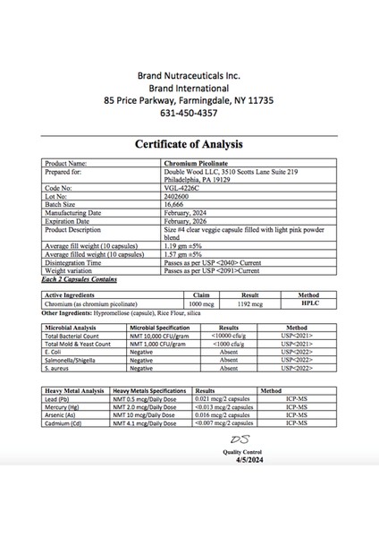 Chromium Picolinate 1000 mcg 300 Capsul fırsatları