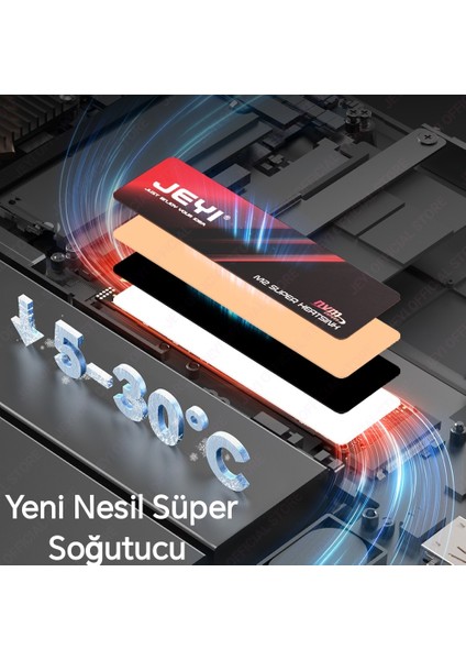 JEYI M.2 2280 Ssd Grafen Bakır Soğutucu-NVMe/SATA için Ultra İnce 0,5 mm Yüksek Isı İletkenliği Soğutma Pedi Yeni Nesil PS5/Dizüstü/Masaüstü