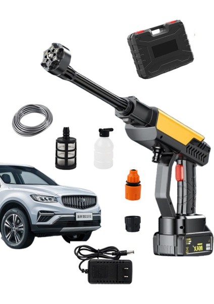Kablosuz Yüksek Basınçlı Yıkama Tabancası | 460W | 290 PSI | 6 Başlık