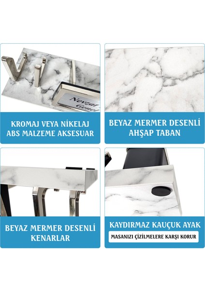 Vizyon Beyaz Mermer Desenli Ofis Masa Isimliği Kalemlik Seti Yeni Iş Ofis Hediyesi Masa Üstü Isimlik fiyatları