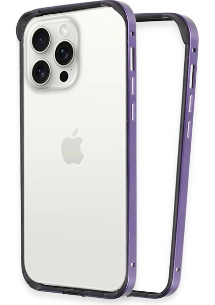 Iphone 14 Pro Max Land Bumper Koruma Kapak - Derin Mor Zrnet