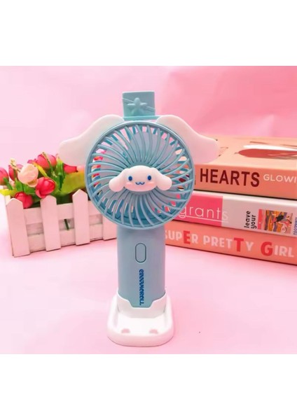 Cinnamoroll Sanrio Şarjlı USB Telefon Tutucu Mini El Fanı Vantilatör Soğutucu fiyatları