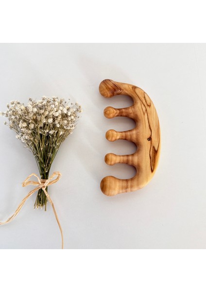 Zeytin Ağacı Gua Sha Masaj Aleti - Ahşap Lenfatik Tarak - Yüz ve Vücut Için Doğal Masaj ve Dolaşım Destekleyici fırsatları