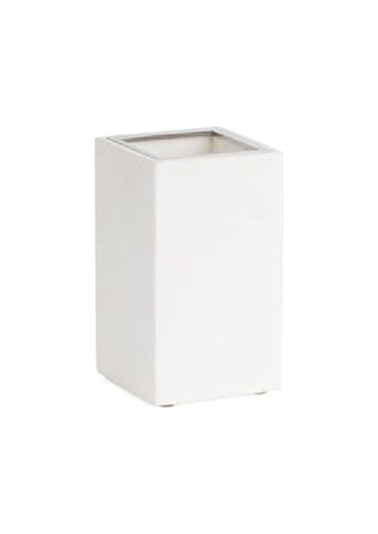 System Diş Fırçalığı Beyaz/krom Renk 128X73X73 mm