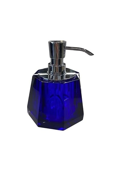 System Kristal Sıvı Sabunluk Mavi Renk 148X120X120 mm