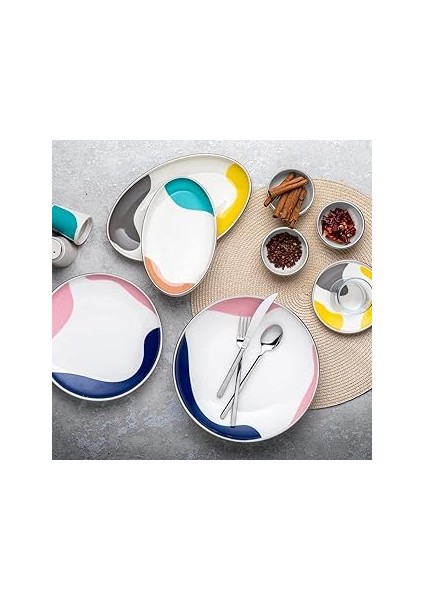 Colorbrush 31 Parça 6 Kişilik Kahvaltı Takımı