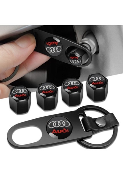 Paslanmaz Sibop Kapağı ve Anahtarlık Seti, Şık ve Kullanışlı Otomobil Aksesuarı