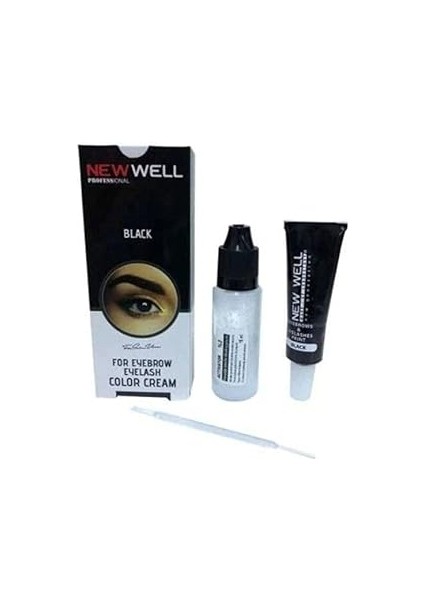 New Well Make Over Si̇yah Kaş Ki̇rpi̇k Boyasi 15ML