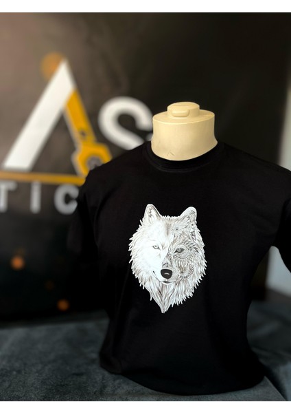 - Cotton Penye Unisex Kurt Baskılı
