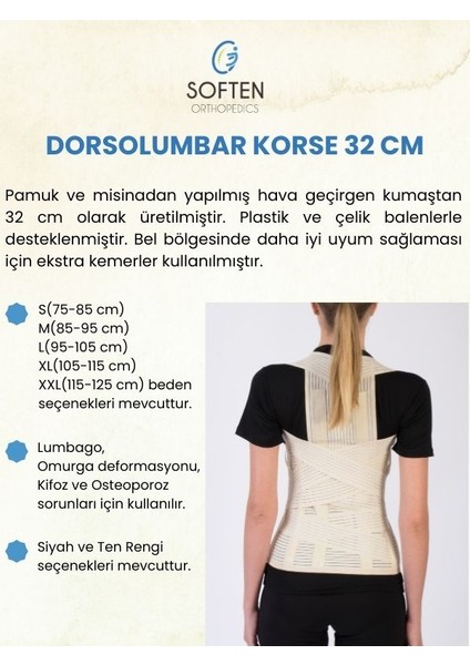 Dorsolumbar Korse - Small