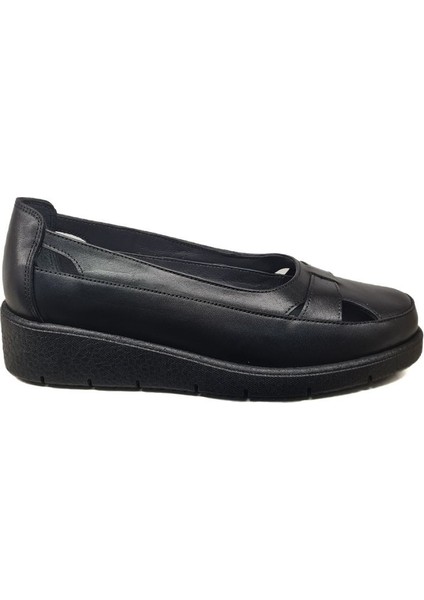 Kadın Hakiki Deri Sıkıştırılmış Köpük Taban Rahat Ultra Hafif Günlük Dolgu Topuk Ayakkabı NAPA-3000