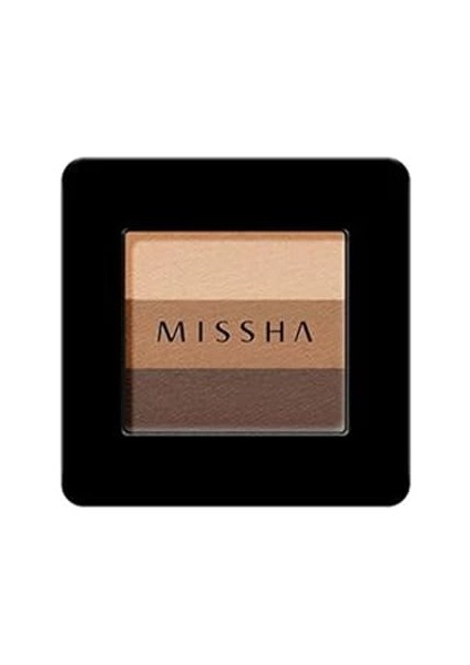 Yumuşak Dokulu, Dökülme Yapmayan 3 Renkli Göz Farı Triple Shadow No.7 (Sand Wave)