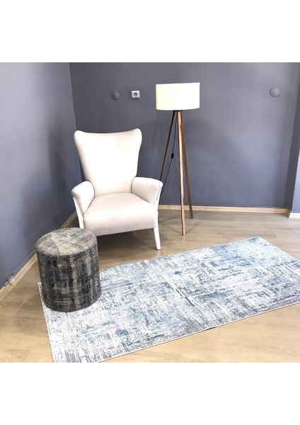 Hoom Rugs Ares 1005 Mavi Leke Tutmaz Dikdörtgen Salon Halısı Halı modelleri