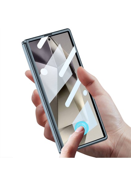 Galaxy Z Fold 6 Kılıf Full Camlı Kıpta Kapak