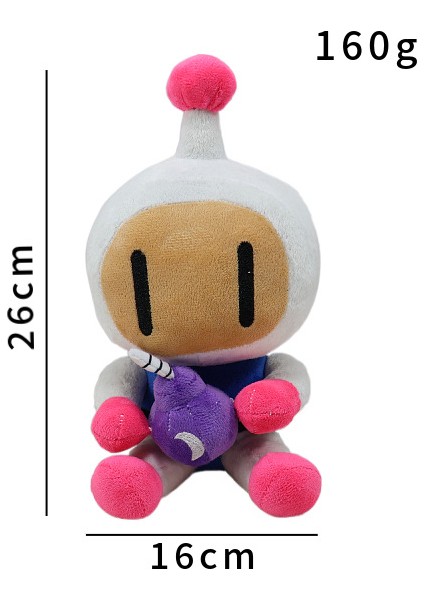 25 cm Bomberman Bomberman Oyunu Çevreleyen Peluş Oyuncak Anime Doll Peluş Oyuncak (Yurt Dışından) modelleri