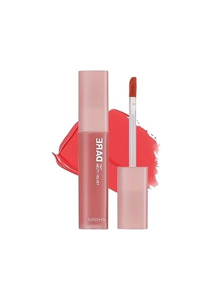 Uzun Süre Kalıcı, Bulaşma Yapmayan, Kadifemsi Bitiş Sunan Tint Dare Tint Melty Velvet (Rosel