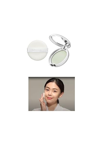 Kızarık Görünümü Azaltarak Makyajı Sabitleyen Ultra Hafif Pudra Airy Pot Pressed Powder (Min