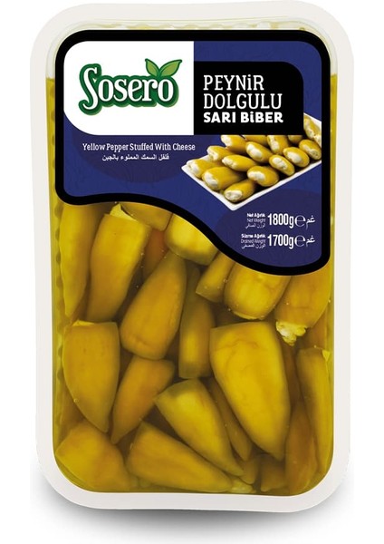 Peynir Dolgulu Sarı Biber 1300 gr Tabak fiyatları