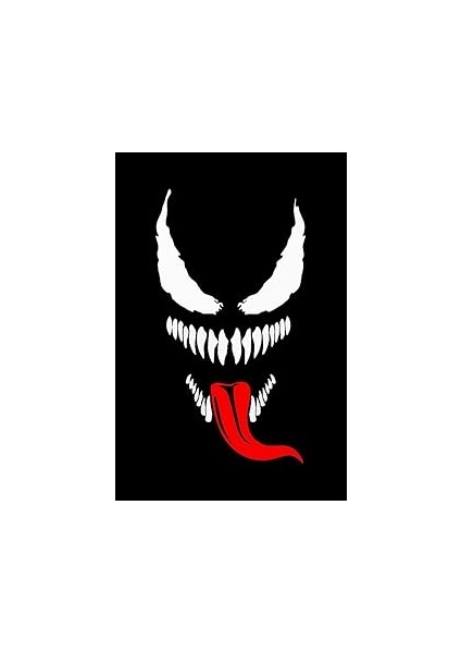 Sticker Venom Motorsiklet,kask,laptop,motor ve Oto Araç Sticker 11 x 20 cm Beyaz