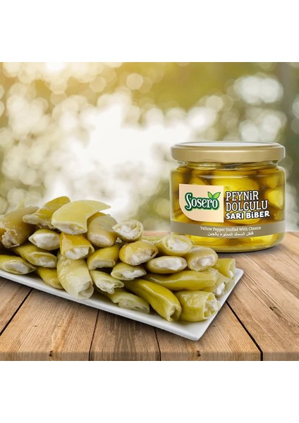 Peynir Dolgulu Sarı Biber 1300 gr Tabak modelleri