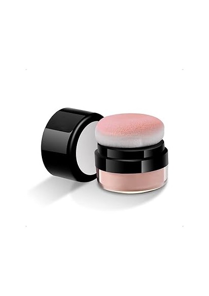 Xspring Cushion Blush, Loose Powder Blush Air Cushion Blush, Doğal Tek Renk Allık, Doğal Allık Yana