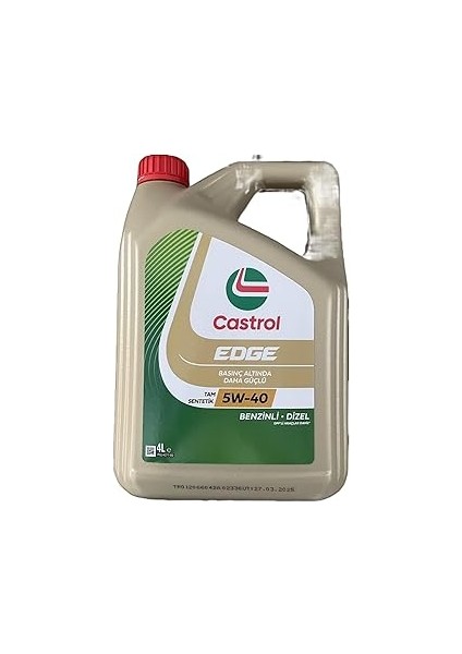 Castrol Edge 5W-40 4 Lt 2025 Ü.t
