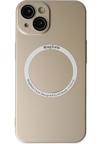 Newface iPhone 14 Plus Kılıf Jack Magneticsafe Lens Silikon - Gold