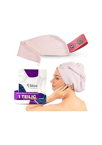 Silva Mikrofiber Saç Bonesi - Pembe