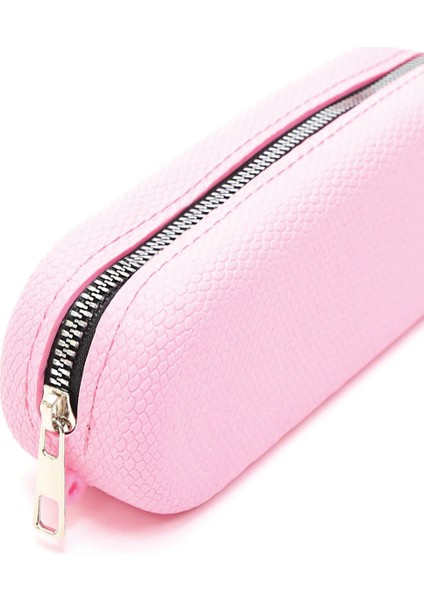 Pembe Silikon Makyaj Çantası, Hoş Aroması ve Şık Yılan Desenli Tasarımıyla modelleri