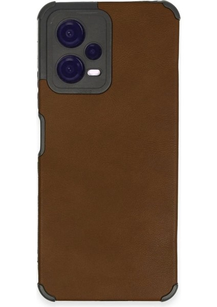 Newface Xiaomi Redmi Note 12 5g Kılıf Loop Deri Silikon - Kahverengi