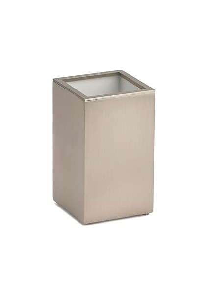 System Tezgah Üstü Diş Fırçalığı Saten Renk 100X60X60 mm Saten Tek Ebat BA2002 007 Nbm