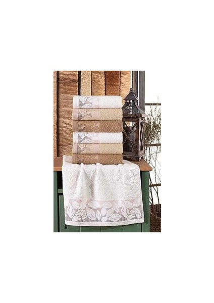 Mk Havlu Retro 50X90 cm 6 Lı Antibakteriyel El ve Yüz Havlusu | Pamuklu