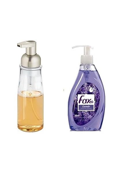 Bosphorus Homi Akri̇li̇k Sivi Sabunluk ve 1 Adet 400 ml Sivi Sabun Lavanta Kokulu