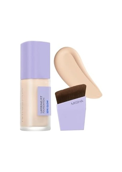 Yarı Parlak Bitişli Nemlendirici Fondöten Layering Fit Foundation Semi Glow (No.21 Fai̇r)
