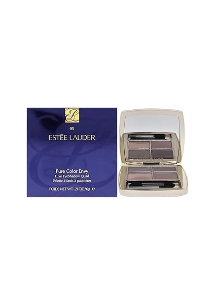 Estee Lauder Pure Color Envy Luxe Eyeshadow Quad 03 Aubergine Dream