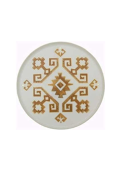 Arabesque Desen Düz Tabak 27CM