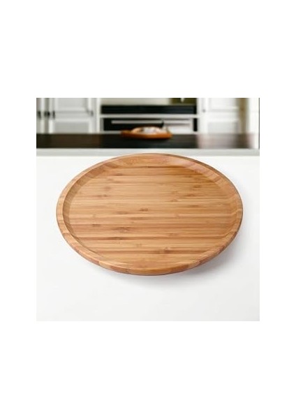 Lüx Yuvarlak Servis 30 * 30CM, Sunumluk & Çerezlik Sunum Tabağı