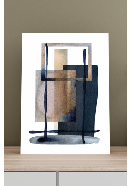 Dikdörtgen Denge Soyut Kanvas Tablo – NV00288