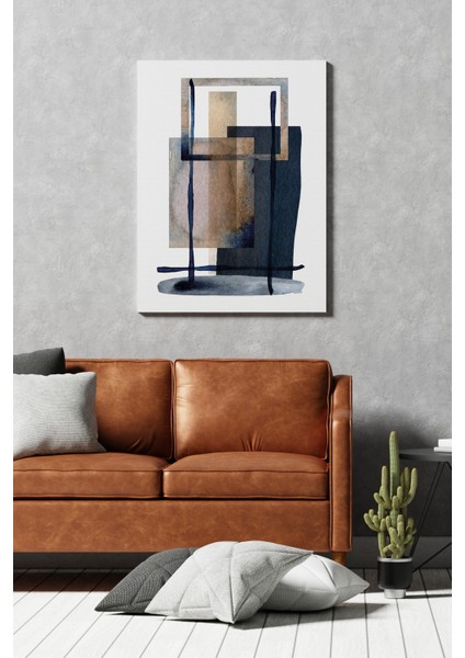 Dikdörtgen Denge Soyut Kanvas Tablo – NV00288 modelleri