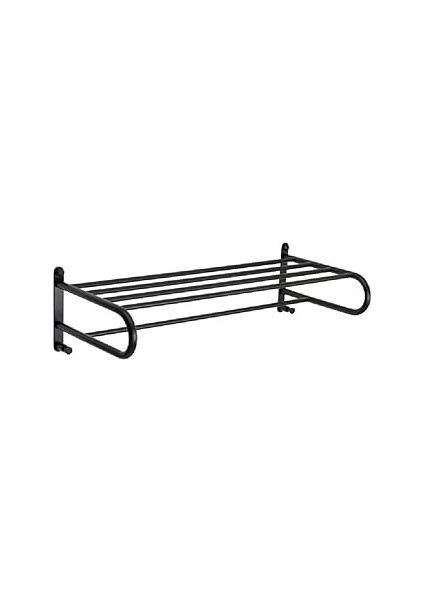 System Banyo Havlu Rafı Siyah Renk 259X165X590 mm