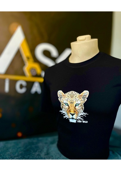-Cotton Penye Unisex Kaplan Baskılı fırsatları